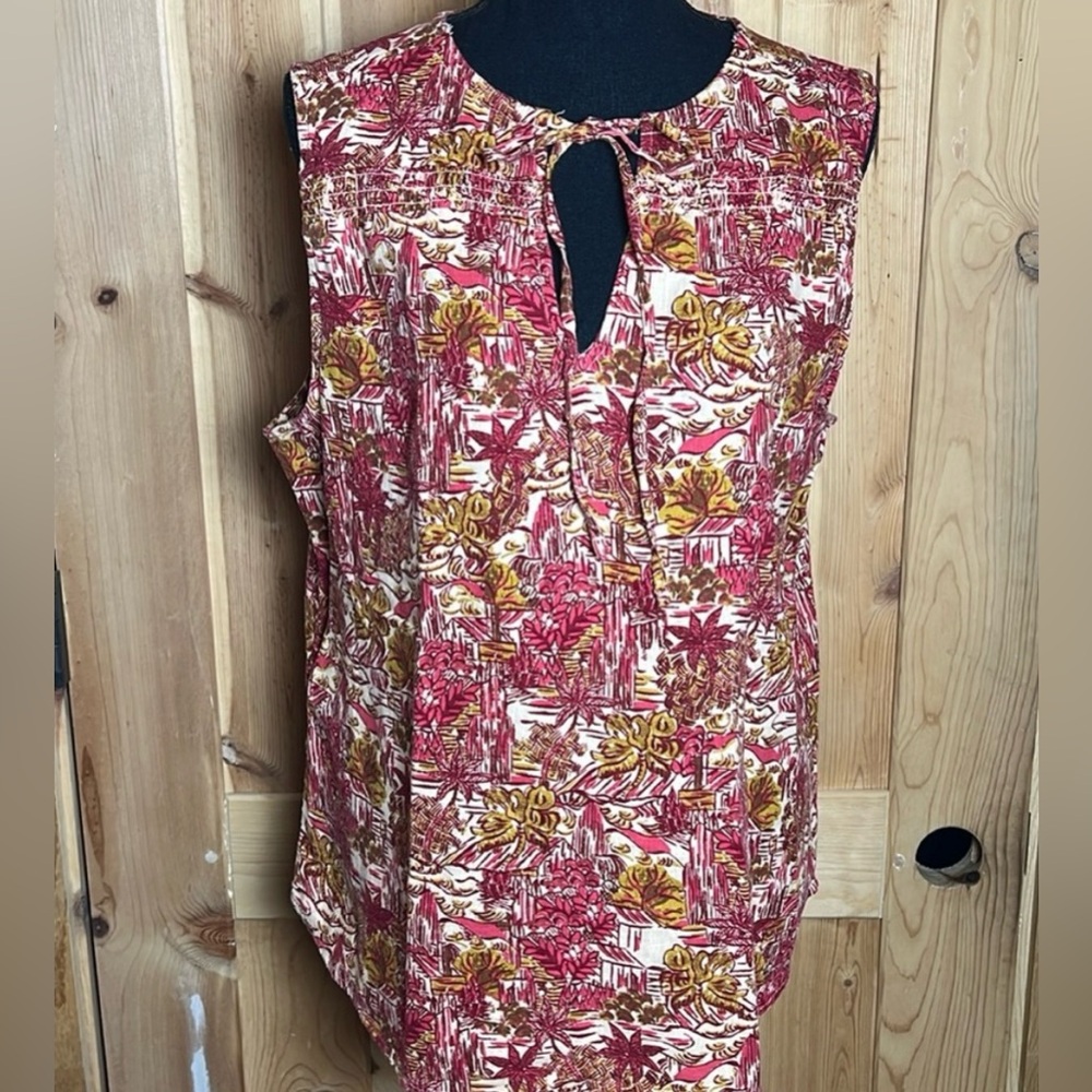 Joie Linen Sleeveless Summer Blouse - Like New